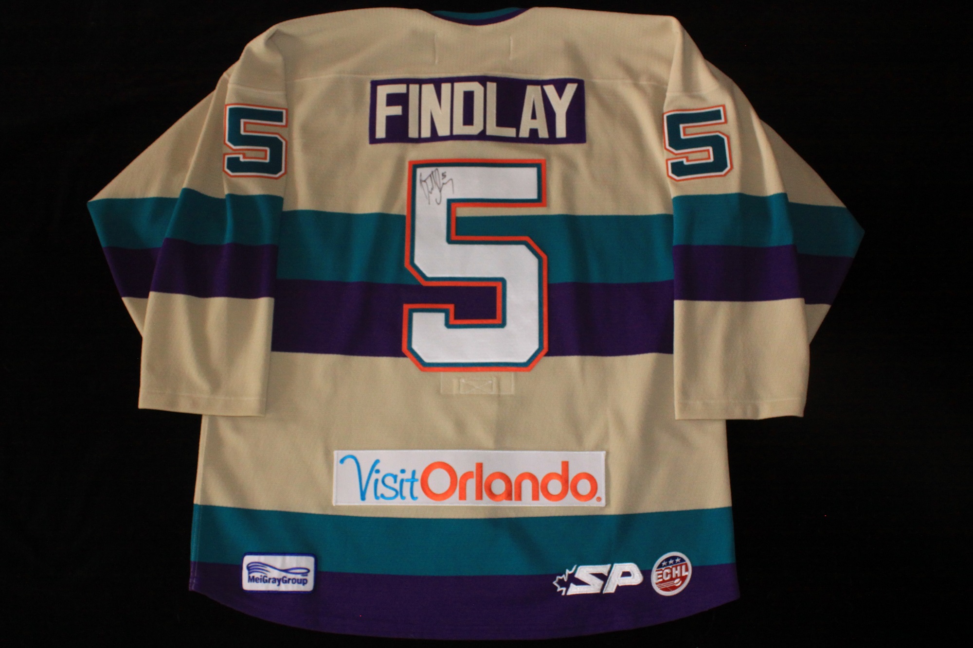 Lot Detail - Brett Findlay - 2014-15 Orlando Solar Bears - White